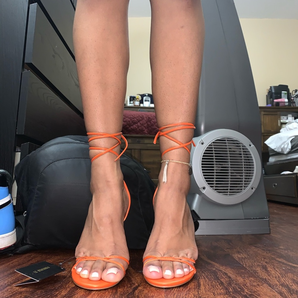 Lace-Up Stiletto Heels